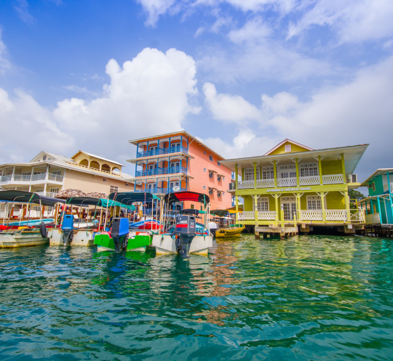 View of Bocas Town Panama